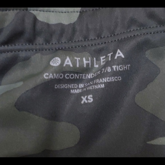 ATHLETA Camo Contender 7/8 Tight Leggings Gray Camouflage - Picture 7 of 7